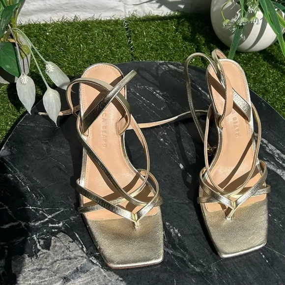 Veronica Bear Abriella suede 100mm sandals$350.00* • Out of stock • size 6.5