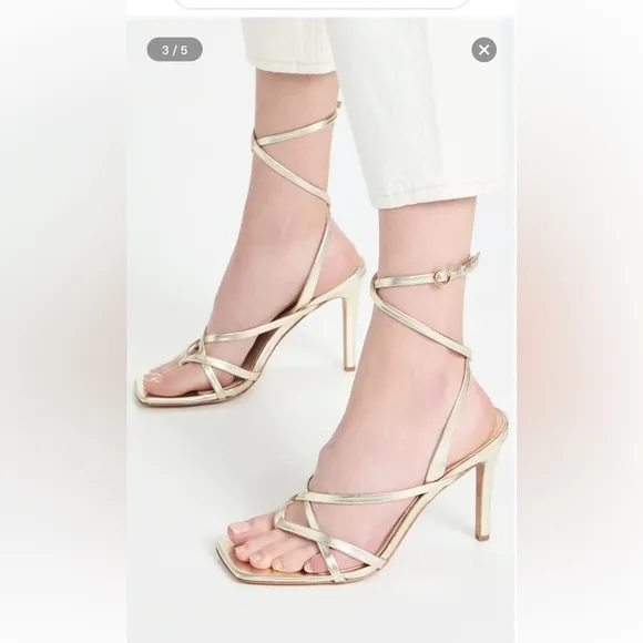 Veronica Bear Abriella suede 100mm sandals$350.00* • Out of stock • size 6.5