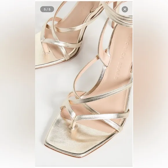 Veronica Bear Abriella suede 100mm sandals$350.00* • Out of stock • size 6.5