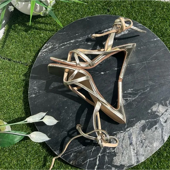 Veronica Bear Abriella suede 100mm sandals$350.00* • Out of stock • size 6.5