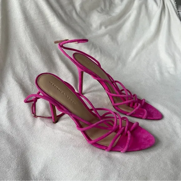 Veronica Beard Aneesha Suede Strappy Sandals Size 12 NWOT