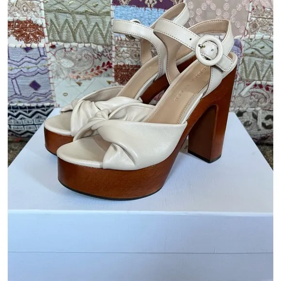 Veronica Beard Gela Heeled Sandals 7