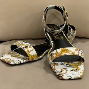 Versace White and Gold Women's Sandals