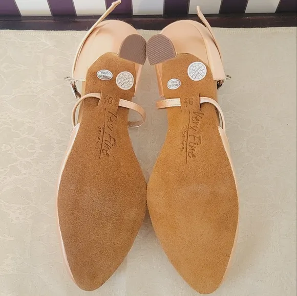 VERY FINE Melody Smooth Satin Ballroom Latin Dance Shoes C9691 Flesh Size 9.5