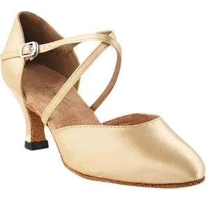 VERY FINE Melody Smooth Satin Ballroom Latin Dance Shoes C9691 Flesh Size 9.5