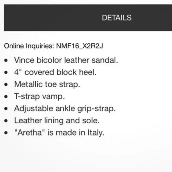 Vince Aretha heels