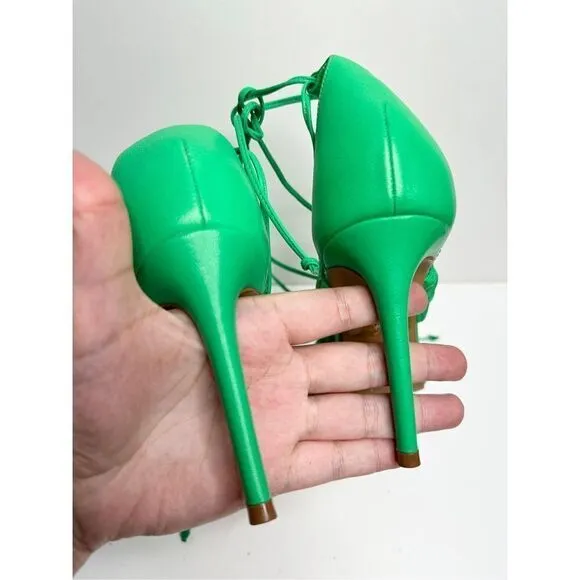 Vince Camuto Sandals Womens Size 9 Green Antilique Strappy Heels