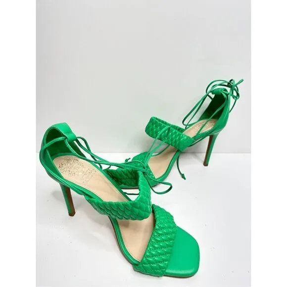 Vince Camuto Sandals Womens Size 9 Green Antilique Strappy Heels