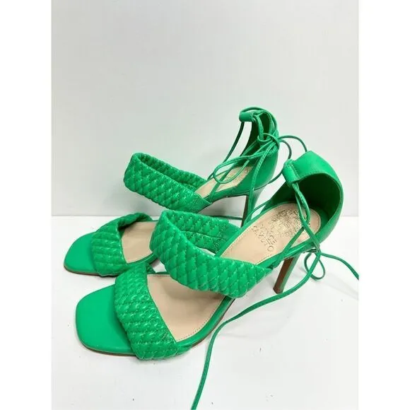 Vince Camuto Sandals Womens Size 9 Green Antilique Strappy Heels