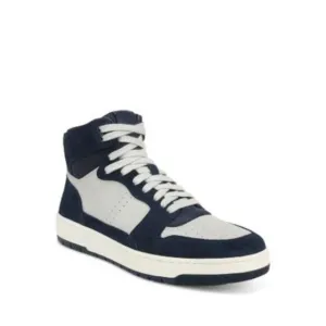 VINCE. Mens Navy Mixed Media Padded Mason Round Toe Platform Sneakers Shoes 10 M