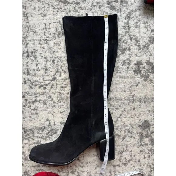 VINCE NWOB Maggie Knee High Black Suede Boots