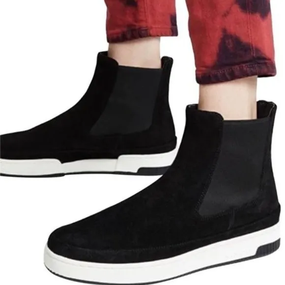 Vince Rhys Dark Navy Blue Suede Leather High Top Platform Sneaker Boot 10 NEW