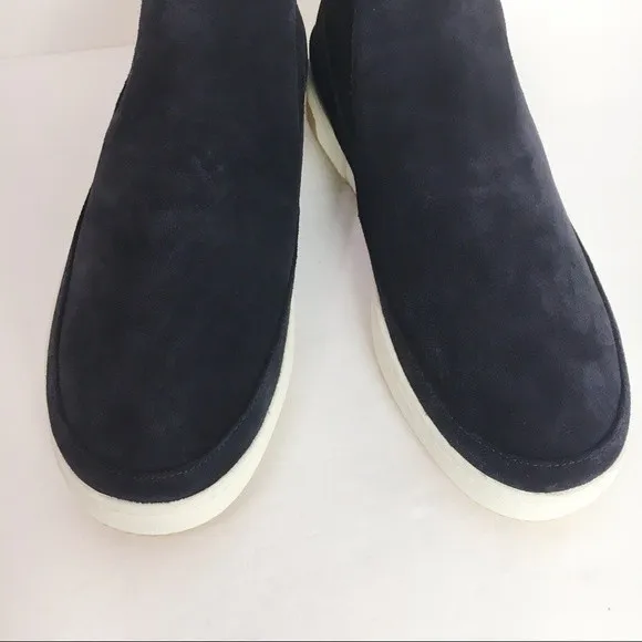 Vince Rhys Dark Navy Blue Suede Leather High Top Platform Sneaker Boot 10 NEW