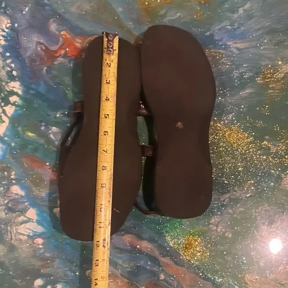 Vintage 2000s GIANNI VERSACE brown Strappy Sandals size 12