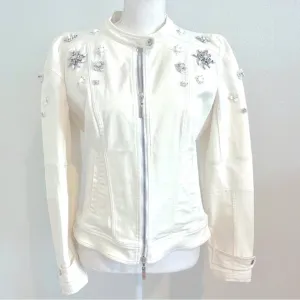 Vintage Embellished White Roberto Cavalli Jacket