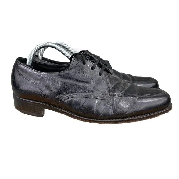 Vintage Florsheim Richfield Apron Toe Oxford Dress Shoes Men's 9 D