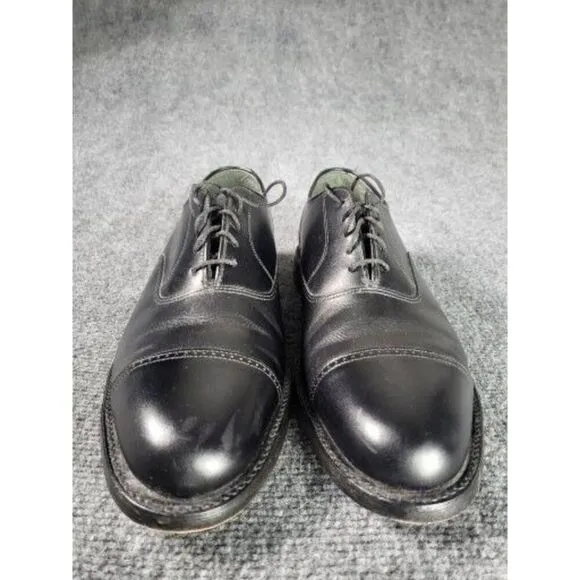 Vintage Footjoy Classics Oxford Dress Shoes Men Sz 11.5B Black Leather Formal US