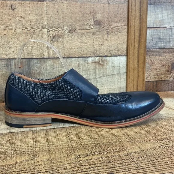 Vintage Foundry‎ Co. Avalite Monk Strap Leather Dress Shoes Men's size 10 Blue