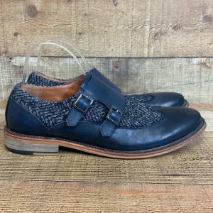 Vintage Foundry‎ Co. Avalite Monk Strap Leather Dress Shoes Men's size 10 Blue