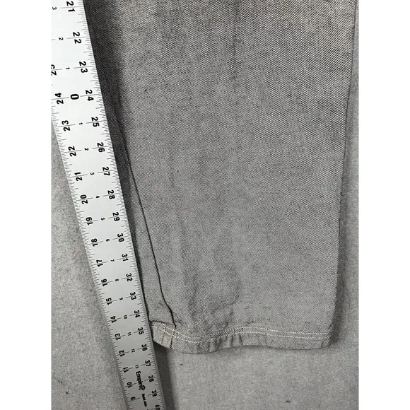 Vintage FUBU Carpenter Denim Jeans Mens 38x34 Baggy Grunge Y2K Gray Silver