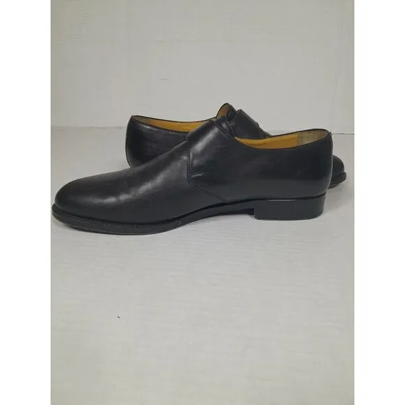Vintage Magnanni Marco Monkstrap Dress Shoes Men's Sz 9 Black Gold‎