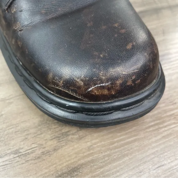 Vtg 90's Dr Martens 9279 DM's Brown 8 Eyelet Boots Made in England Mens UK sz 7