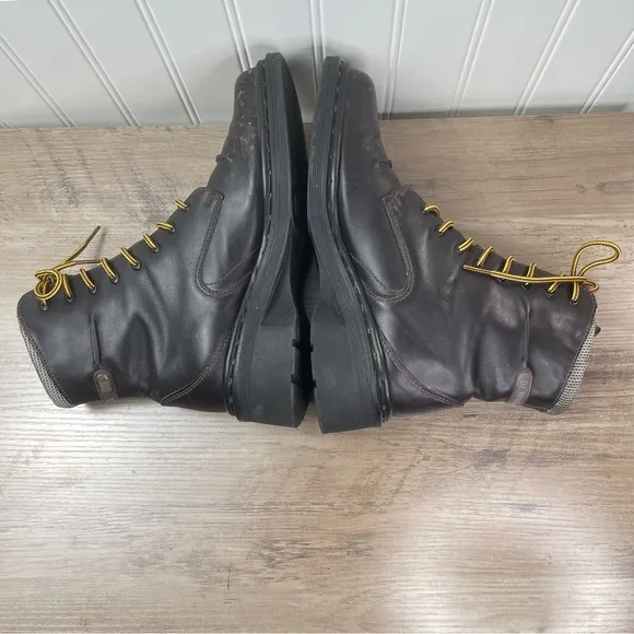 Vtg 90's Dr Martens 9279 DM's Brown 8 Eyelet Boots Made in England Mens UK sz 7