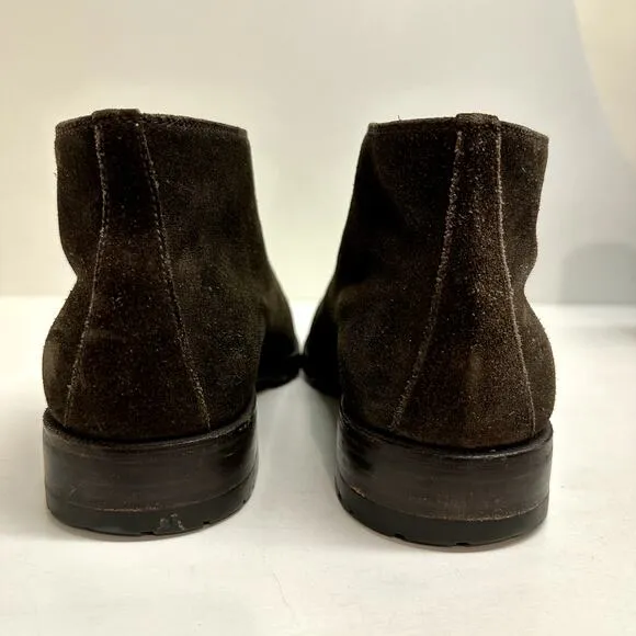 VTG Gravati x Wilkes Bashford Dark Brown Suede Chukka Boots Made in Italy 9.5