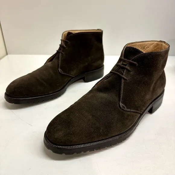 VTG Gravati x Wilkes Bashford Dark Brown Suede Chukka Boots Made in Italy 9.5