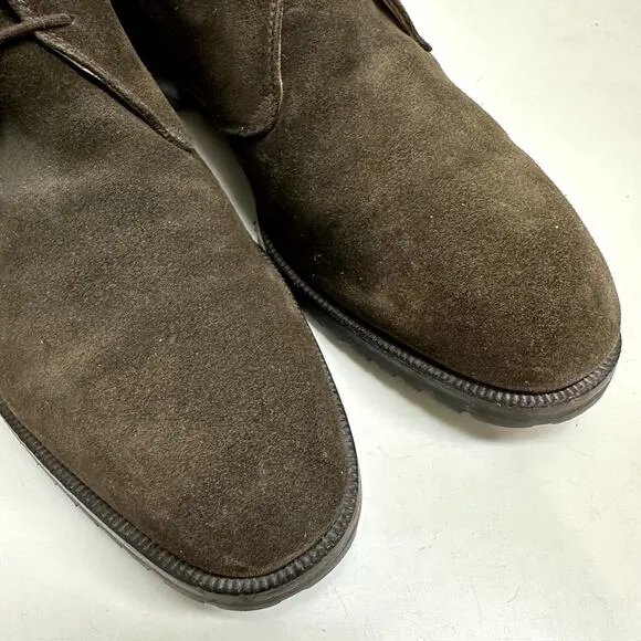 VTG Gravati x Wilkes Bashford Dark Brown Suede Chukka Boots Made in Italy 9.5