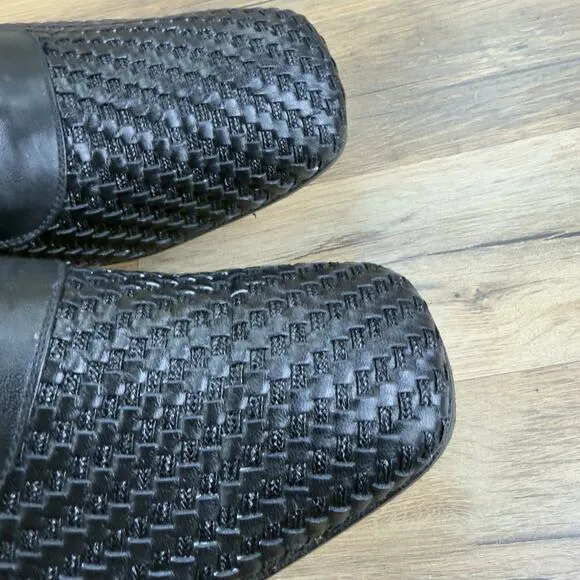 Vtg Regal 13D Aristocraft Mens Black Weave Loafers