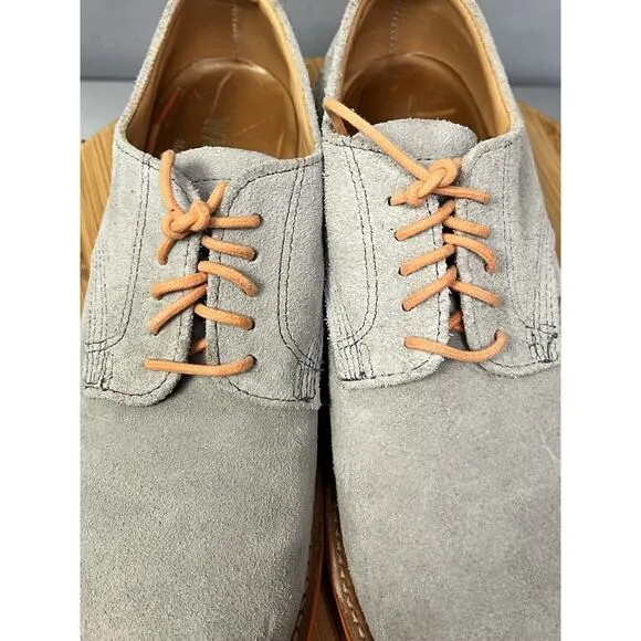 Walk-Over Shoes Mens Size 8 Tan Orange Suede Dress Shoes Made in USA R03922