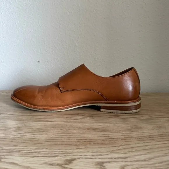 Warfield &amp; Grand James British Tan Double Monk Mens Dress Shoes Size 11.5 80919
