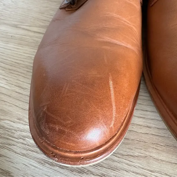 Warfield &amp; Grand James British Tan Double Monk Mens Dress Shoes Size 11.5 80919