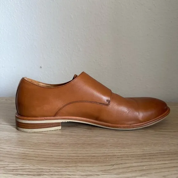 Warfield &amp; Grand James British Tan Double Monk Mens Dress Shoes Size 11.5 80919