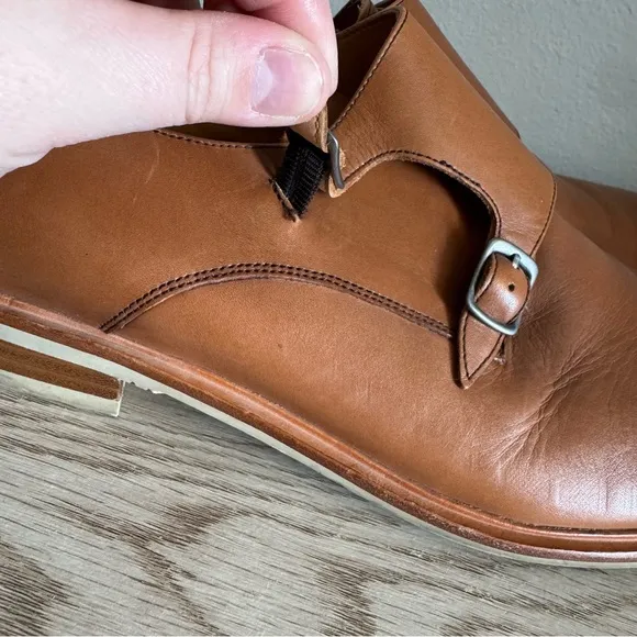 Warfield &amp; Grand James British Tan Double Monk Mens Dress Shoes Size 11.5 80919