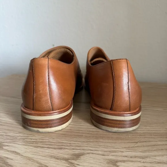 Warfield &amp; Grand James British Tan Double Monk Mens Dress Shoes Size 11.5 80919