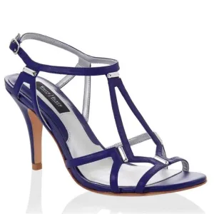 WHBM INDIGO STRAPPY HEELS