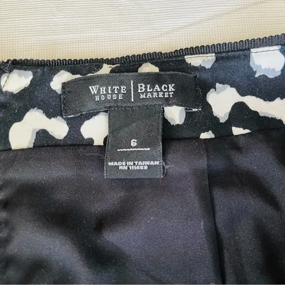 White House Black Market Animal Print Skirt