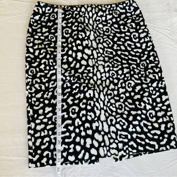 White House Black Market Animal Print Skirt