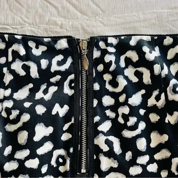 White House Black Market Animal Print Skirt