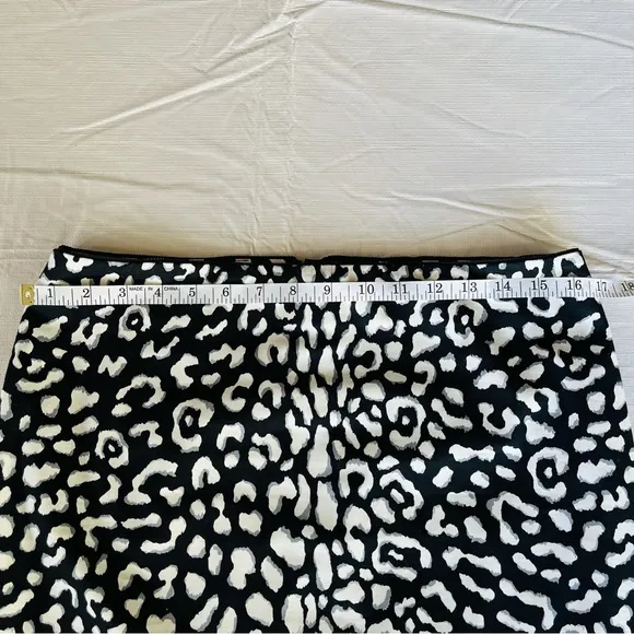 White House Black Market Animal Print Skirt