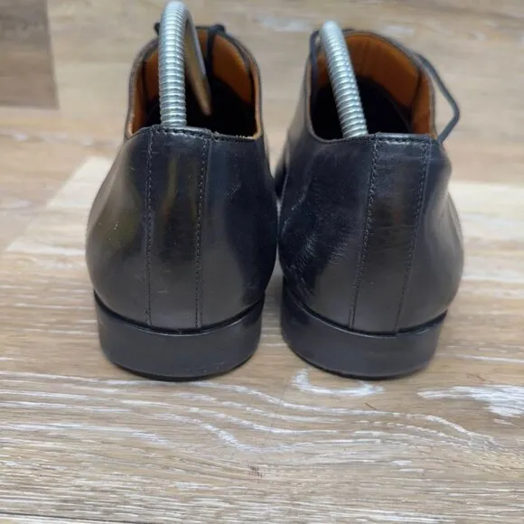 Wolf &amp; Shepard Black Leather Oxford Dress Shoes Men's Size 9