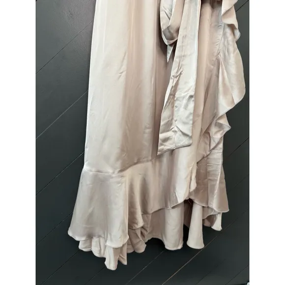 Women's NEW Show Me Your Mumu Samantha Ruffle Wrap Dress 1X Bridesmaid Wedding