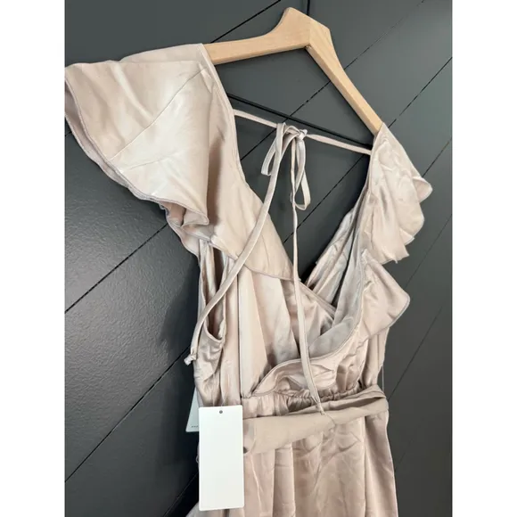Women's NEW Show Me Your Mumu Samantha Ruffle Wrap Dress 1X Bridesmaid Wedding