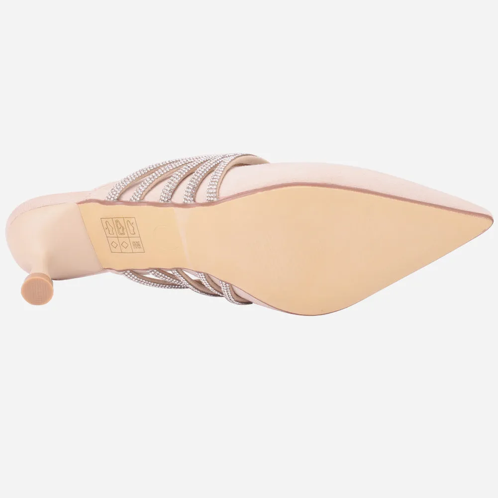 Women's "ZITA" Pointed Slide In Sandals