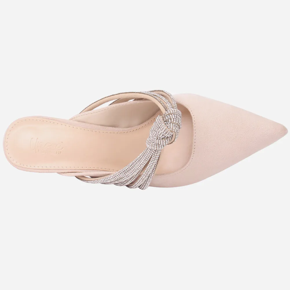 Women's "ZITA" Pointed Slide In Sandals