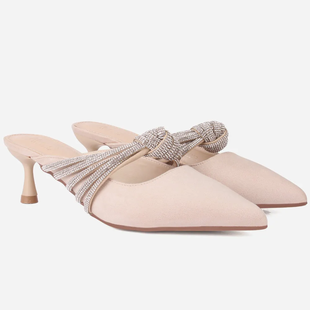 Women's "ZITA" Pointed Slide In Sandals