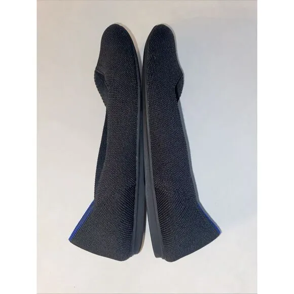 Women's Rothy's Blue Flat Slip-On Loafers 8.5 Round Toe Stretch Ballet Light