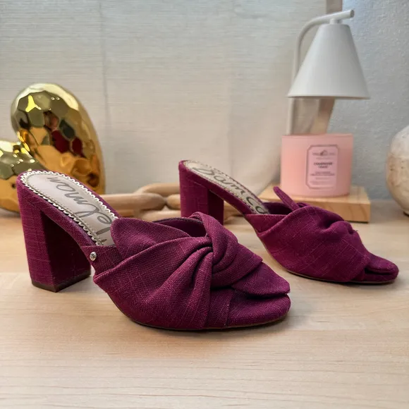Women's Sam Edelman Heels,‎ Size 6, Burgundy